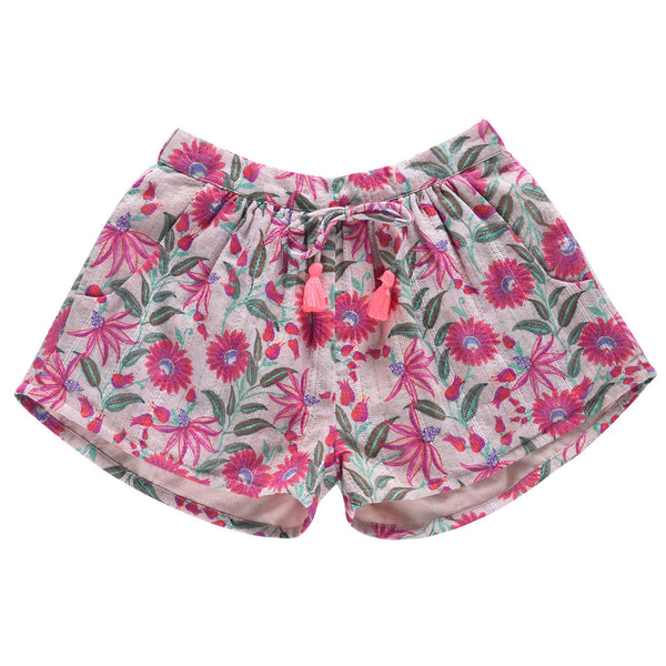 Little Girls' UA Fly-By Solarized Floral Shorts